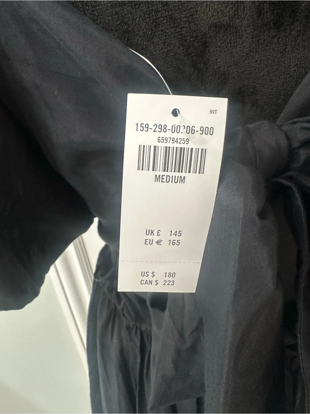 Abercrombie & Fitch Black Puff-Sleeve Maxi Dress - Elegant Women's Evening Dress